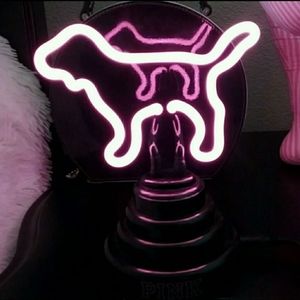 💕VS Pink Dog Lamp